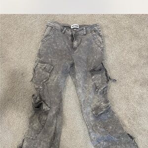 Gray Cargo Pants